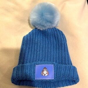 Disney x Love Your Melon LYM Kids blue Eeyore  Pom Beanie